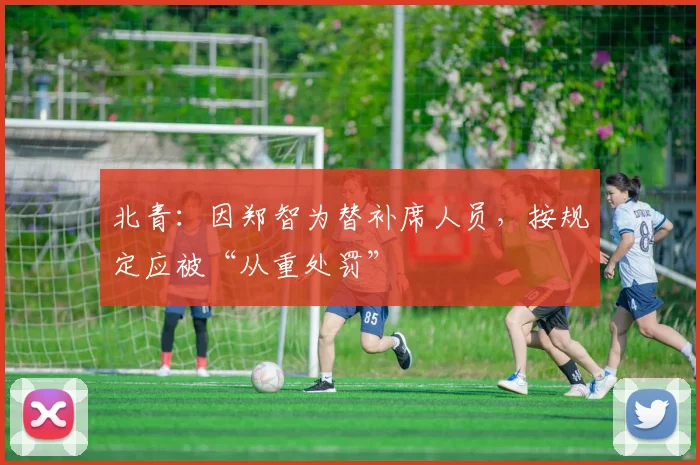 北青：因郑智为替补席人员，按规定应被“从重处罚”